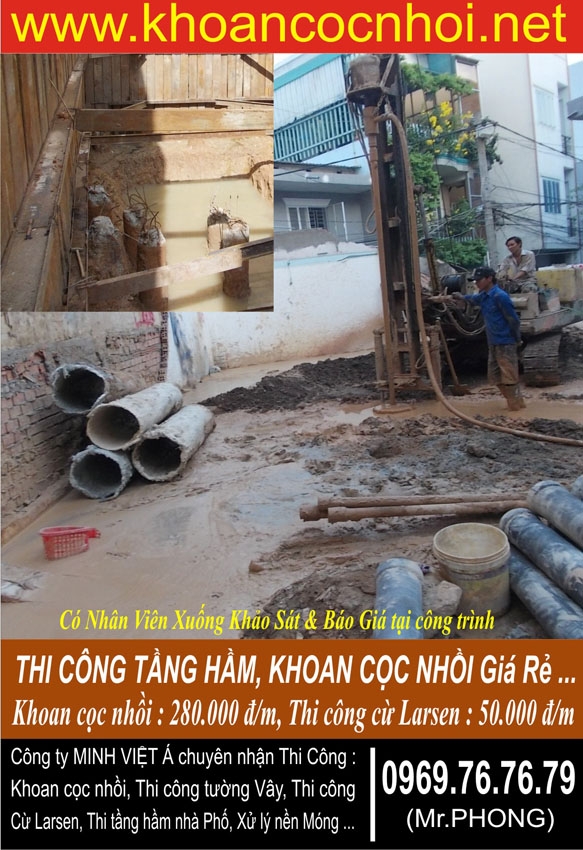 Khoan cọc nhồi - Công ty khoan cọc nhồi